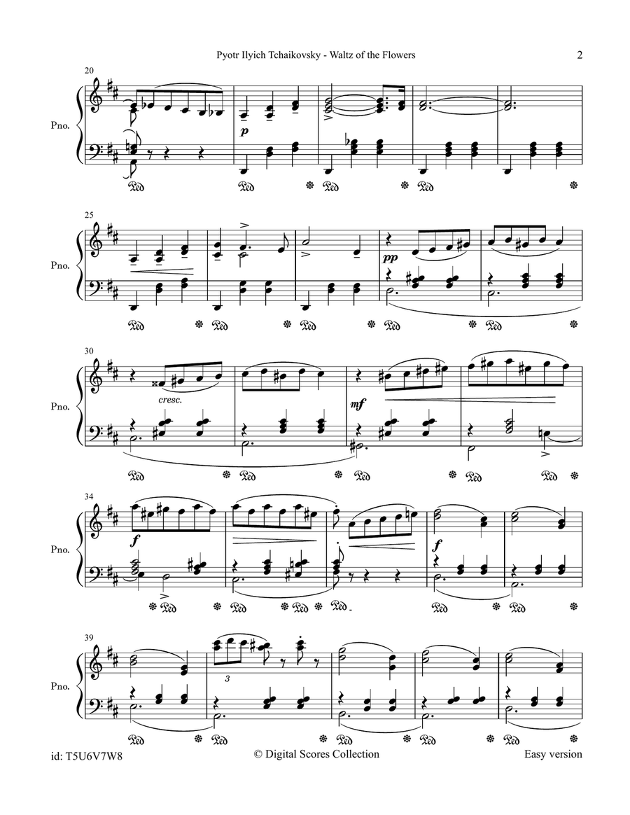 Waltz Of Flowers Waltz Of Flowers Piano Solo scores gallery preview page 2