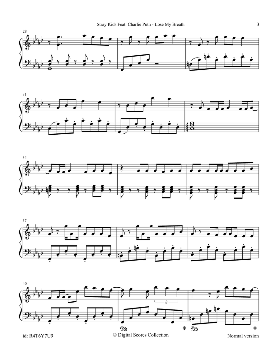 Lose My Breath Lose My Breath Piano Solo scores gallery preview page 3