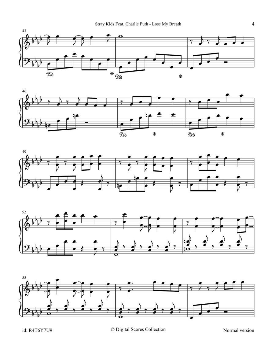 Lose My Breath Lose My Breath Piano Solo scores gallery preview page 4