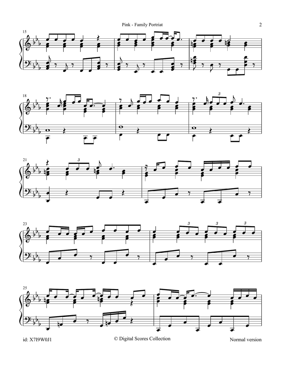 Family Portrait Family Portrait Piano Solo scores gallery preview page 2