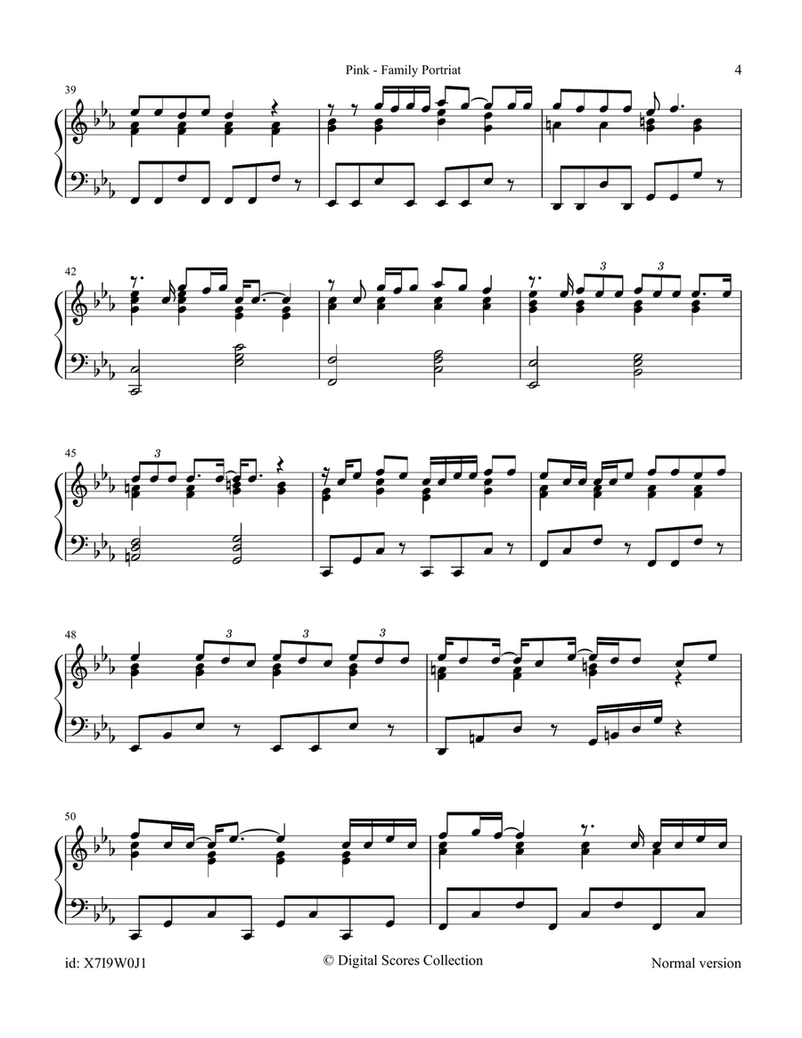 Family Portrait Family Portrait Piano Solo scores gallery preview page 4