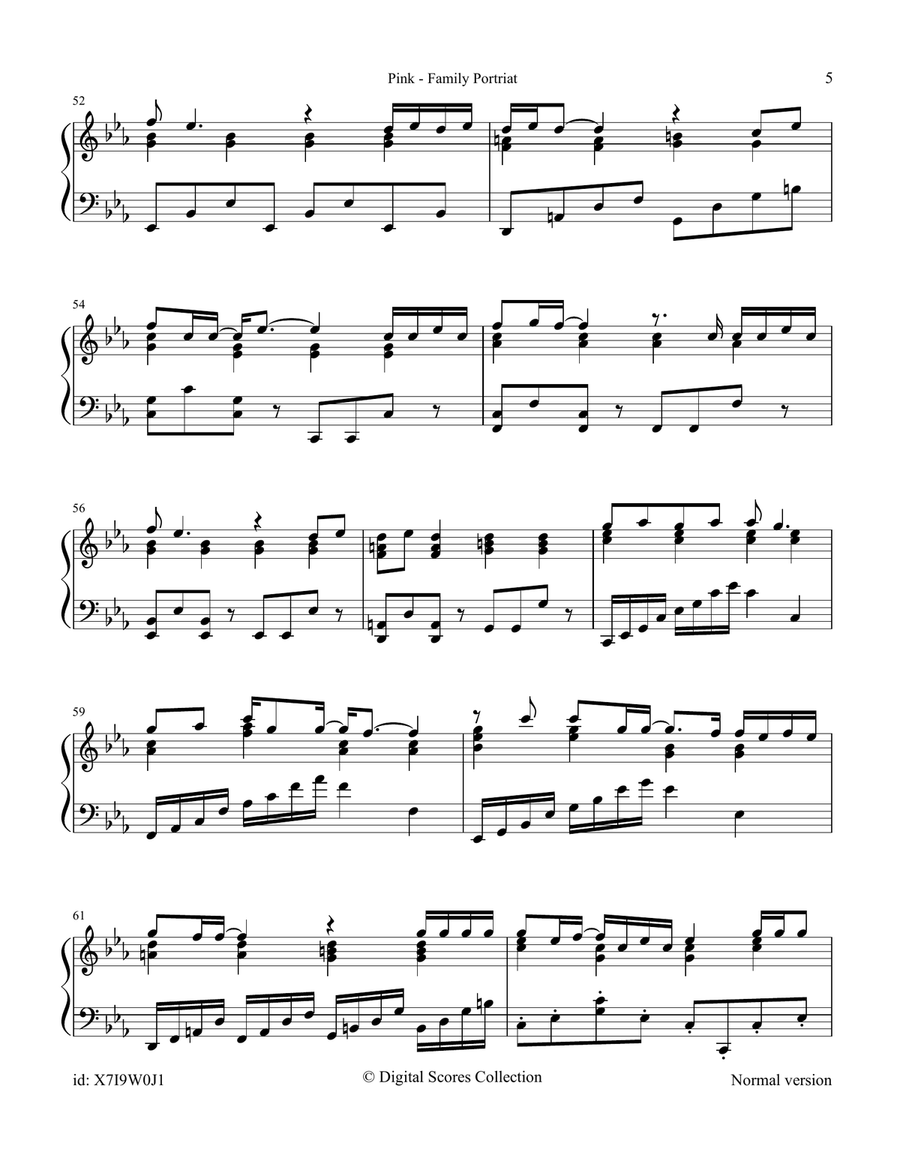 Family Portrait Family Portrait Piano Solo scores gallery preview page 5