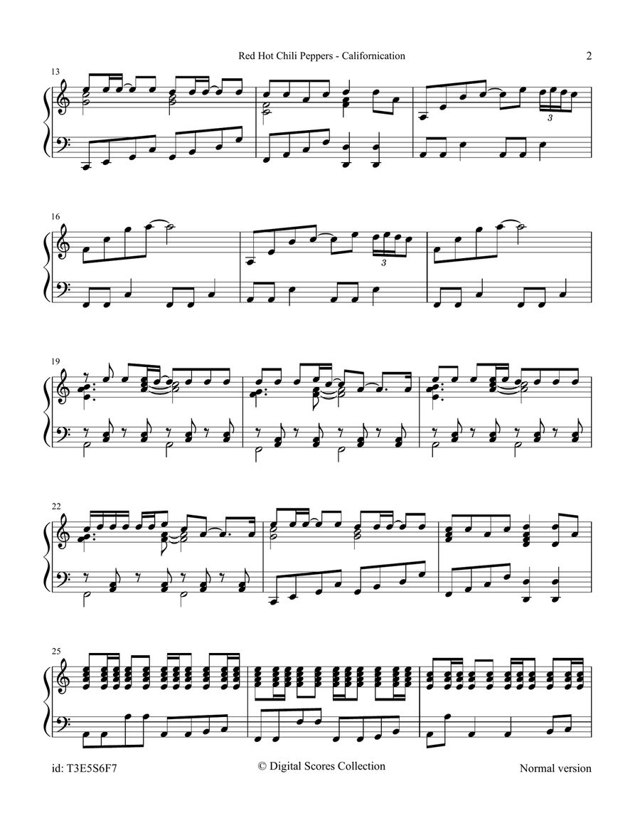 Californication Californication A Cappella scores gallery preview page 2