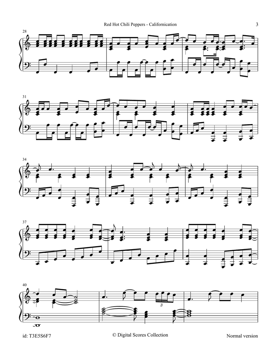 Californication Californication A Cappella scores gallery preview page 3