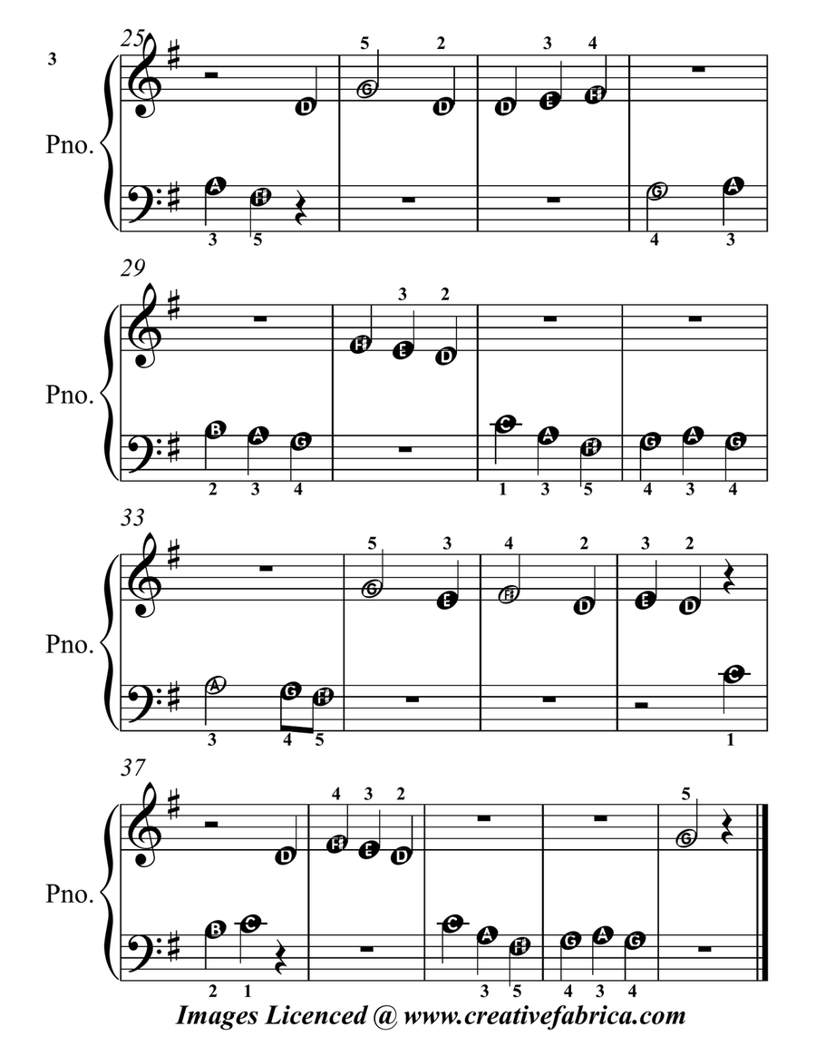 Each Little Foot Print for Beginner Piano Piano Method scores gallery preview page 5