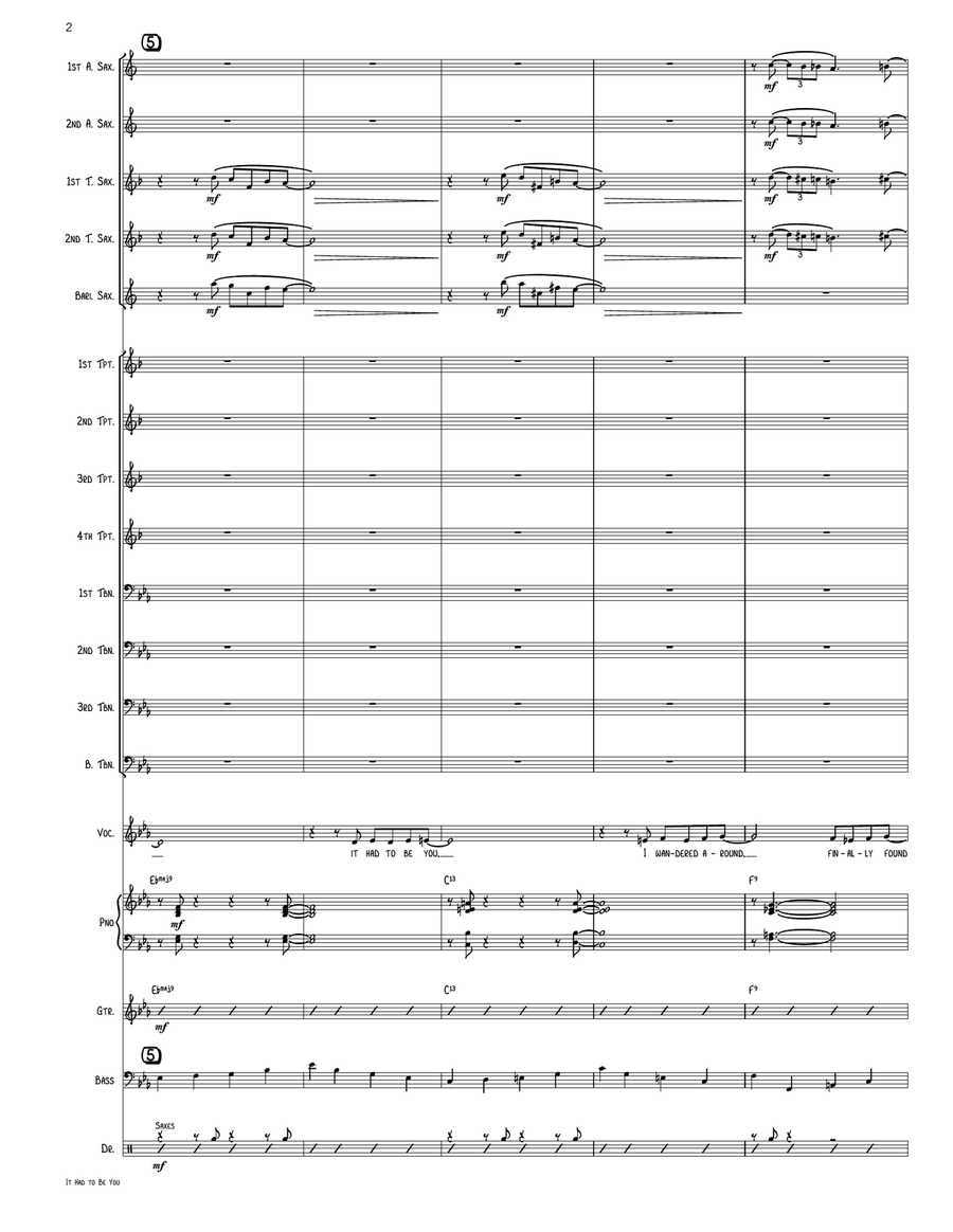 It Had to Be You It Had to Be You Jazz Ensemble scores gallery preview page 2