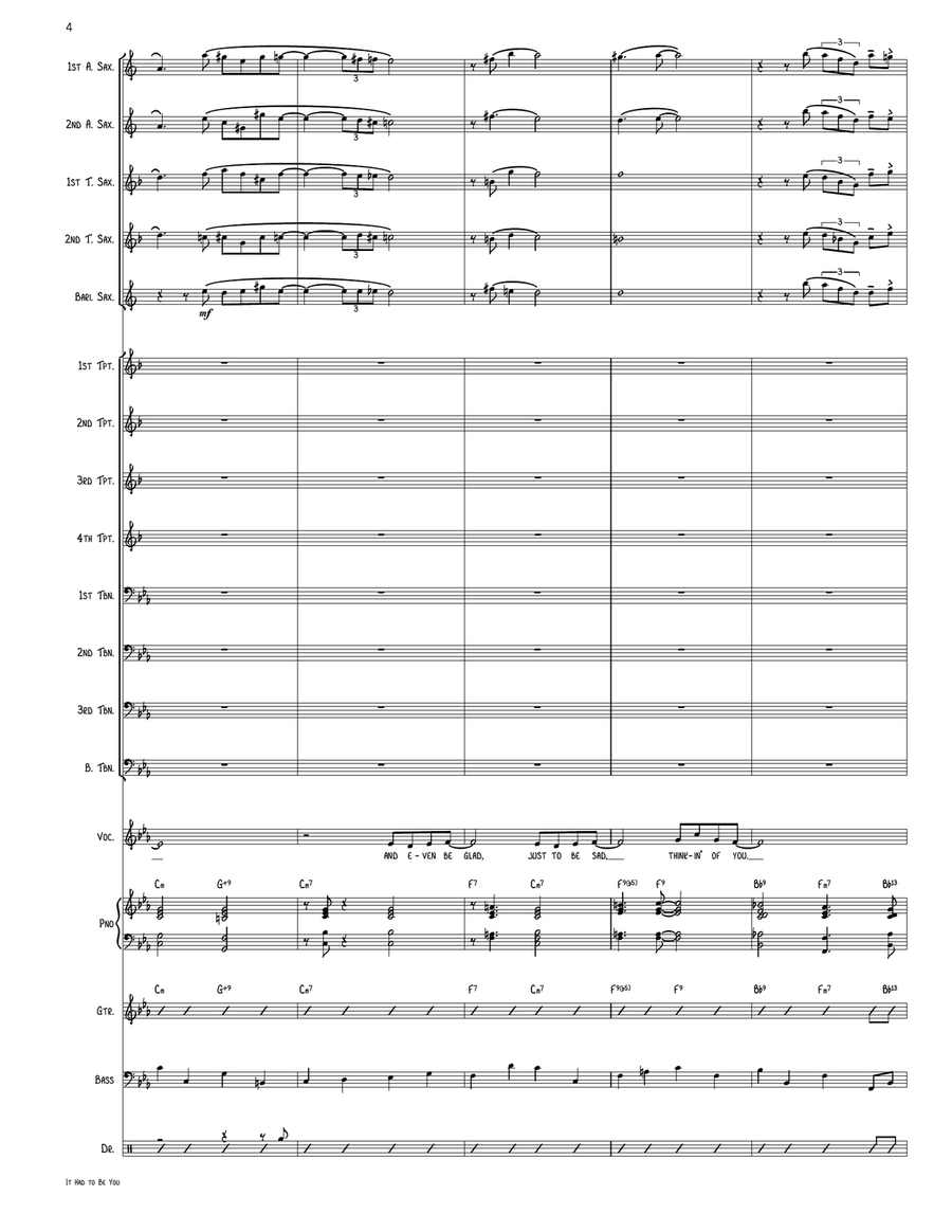 It Had to Be You It Had to Be You Jazz Ensemble scores gallery preview page 4