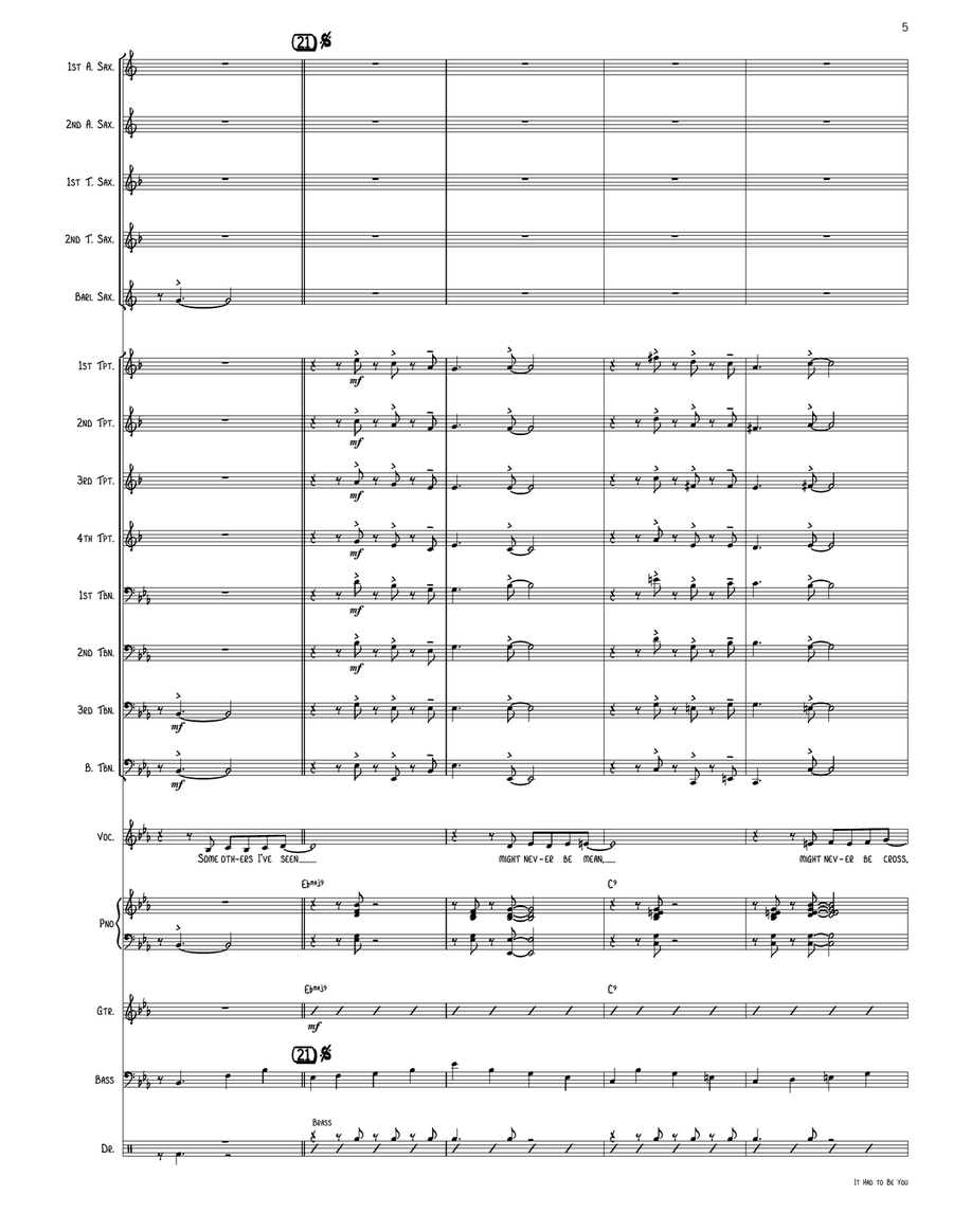 It Had to Be You It Had to Be You Jazz Ensemble scores gallery preview page 5