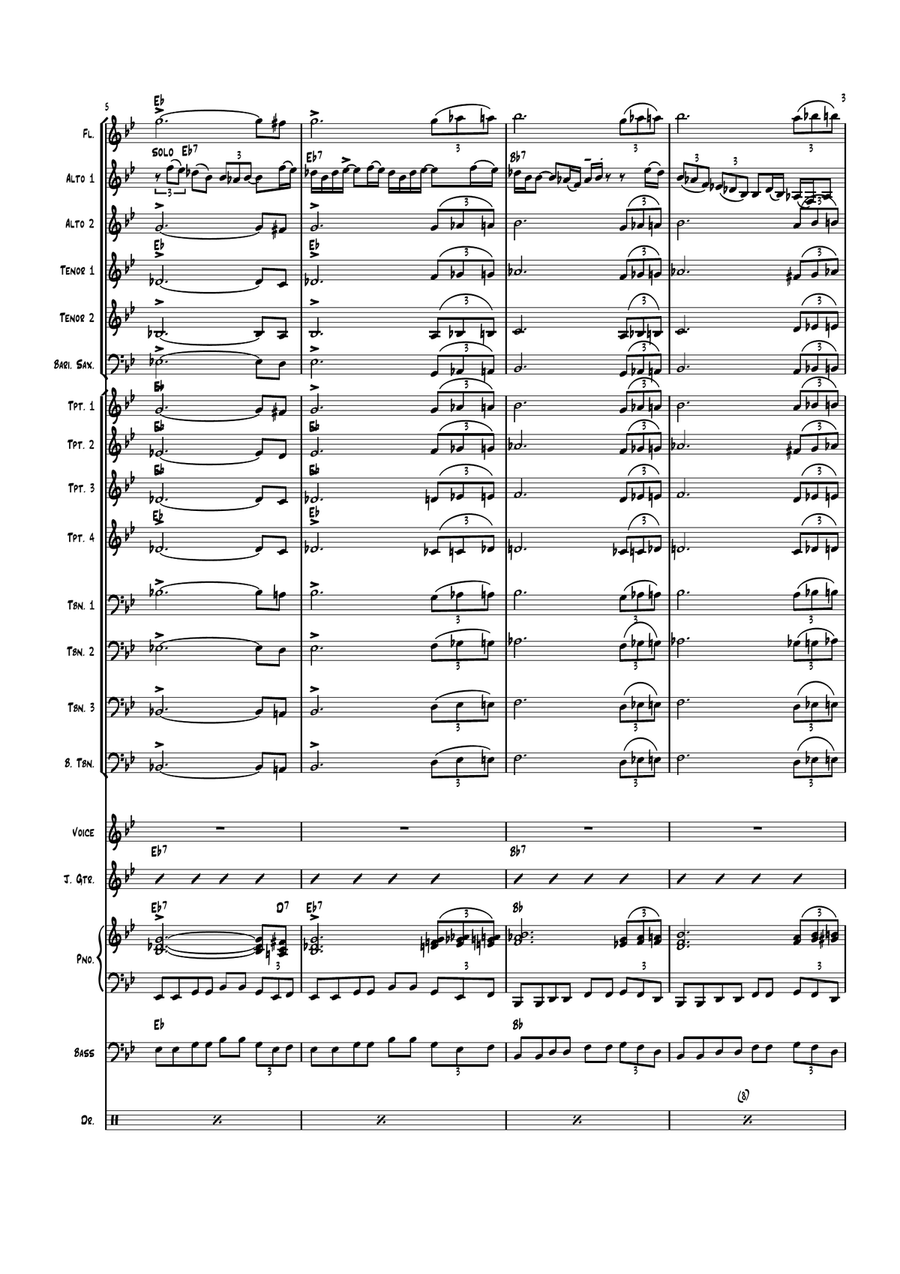 Goldfish Bowl Goldfish Bowl Jazz Ensemble scores gallery preview page 3