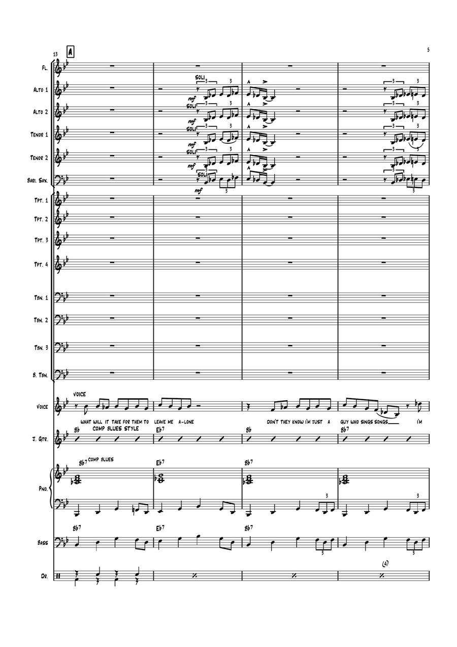 Goldfish Bowl Goldfish Bowl Jazz Ensemble scores gallery preview page 5