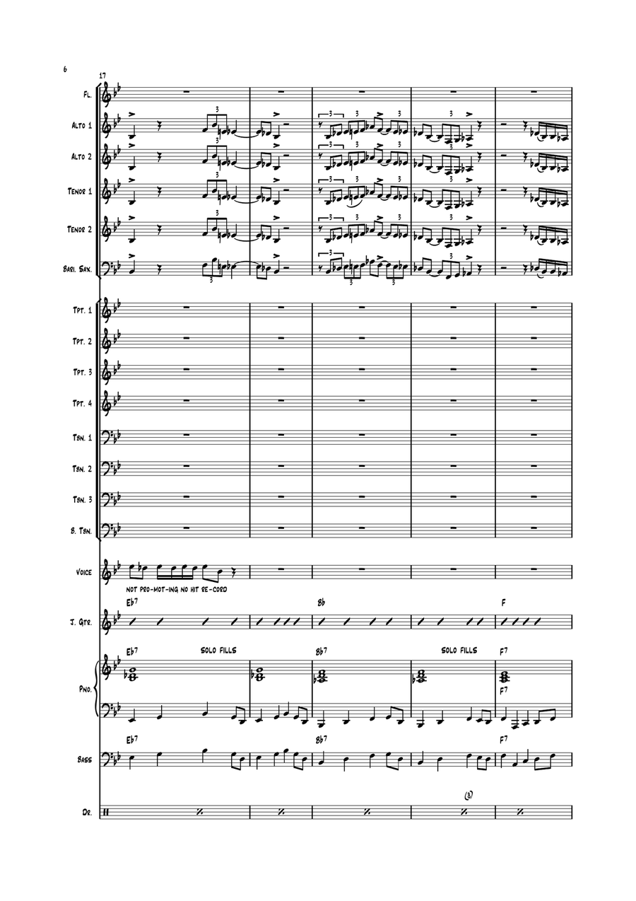 Goldfish Bowl Goldfish Bowl Jazz Ensemble scores gallery preview page 6
