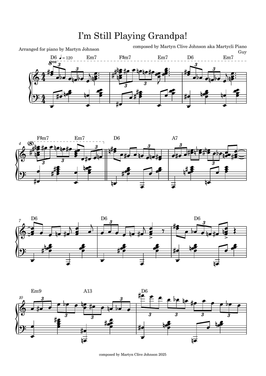 I'm Still Playing Grandpa! Piano, Vocal scores gallery preview page 1