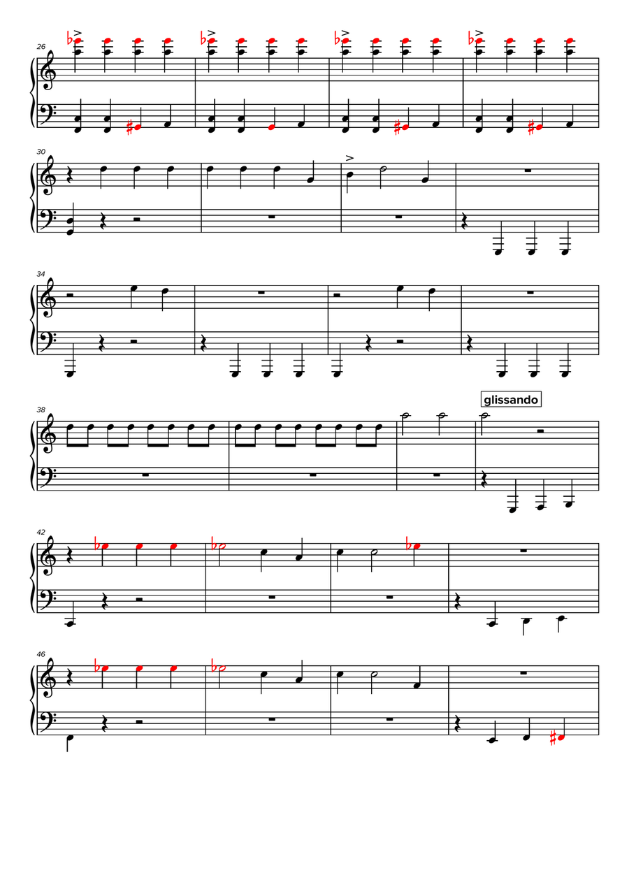 Great ball of fire niveau 1 Easy Piano scores gallery preview page 2