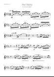Ave Maria - Clarinet in A Solo