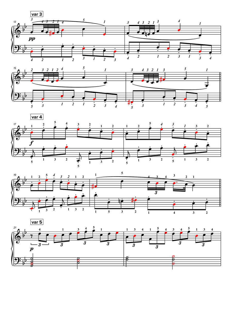 Passacaille sol mineur Passacaille sol mineur Easy Piano scores gallery preview page 2