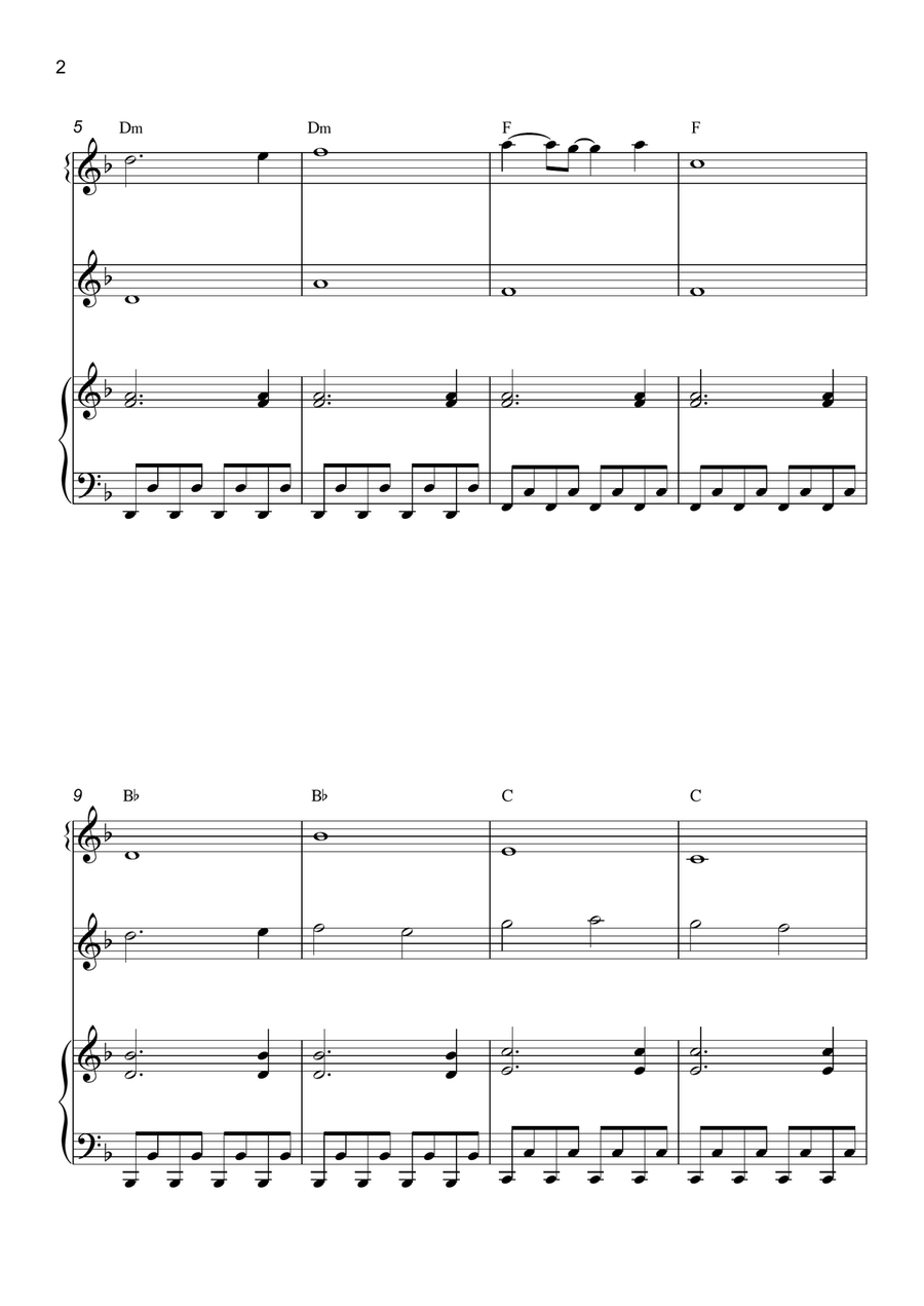 Gravity Falls (Main Theme) Woodwind Duet scores gallery preview page 3