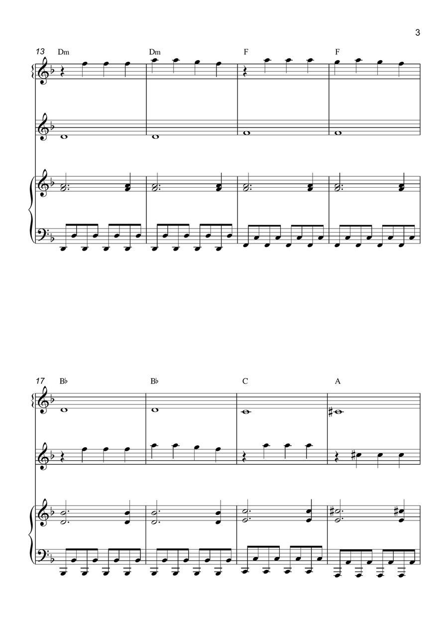 Gravity Falls (Main Theme) Woodwind Duet scores gallery preview page 4