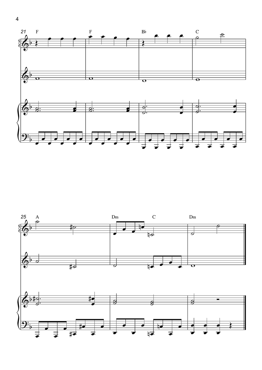 Gravity Falls (Main Theme) Woodwind Duet scores gallery preview page 5