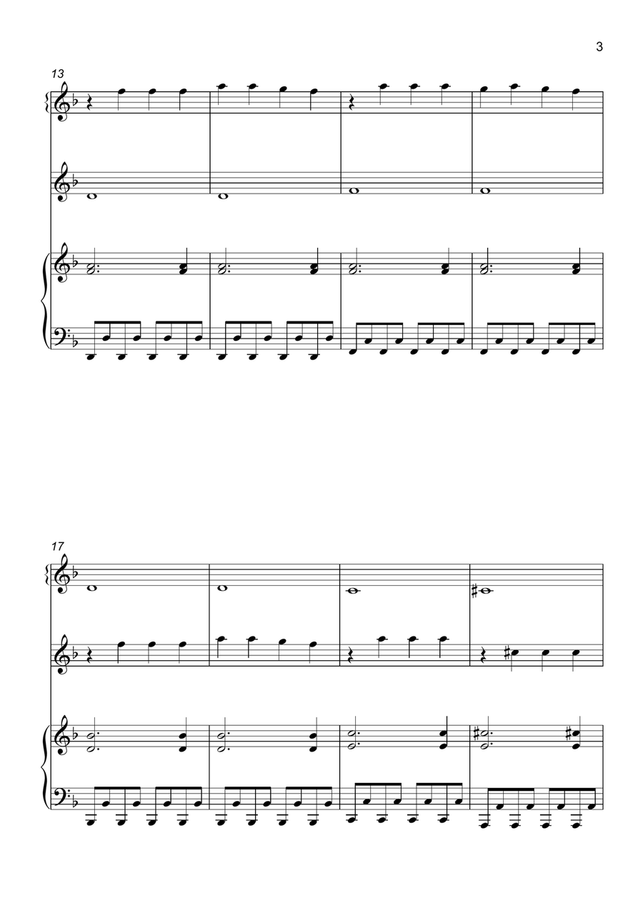 Gravity Falls (Main Theme) Woodwind Duet scores gallery preview page 4