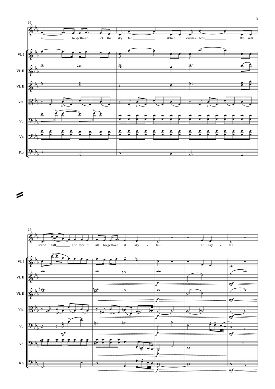 Skyfall Skyfall Small Ensemble scores gallery preview page 3