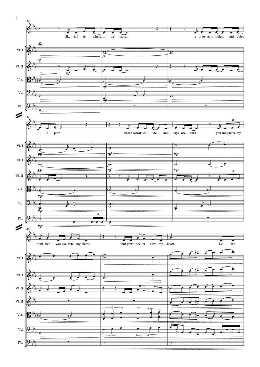 Skyfall Skyfall Small Ensemble scores gallery preview page 4