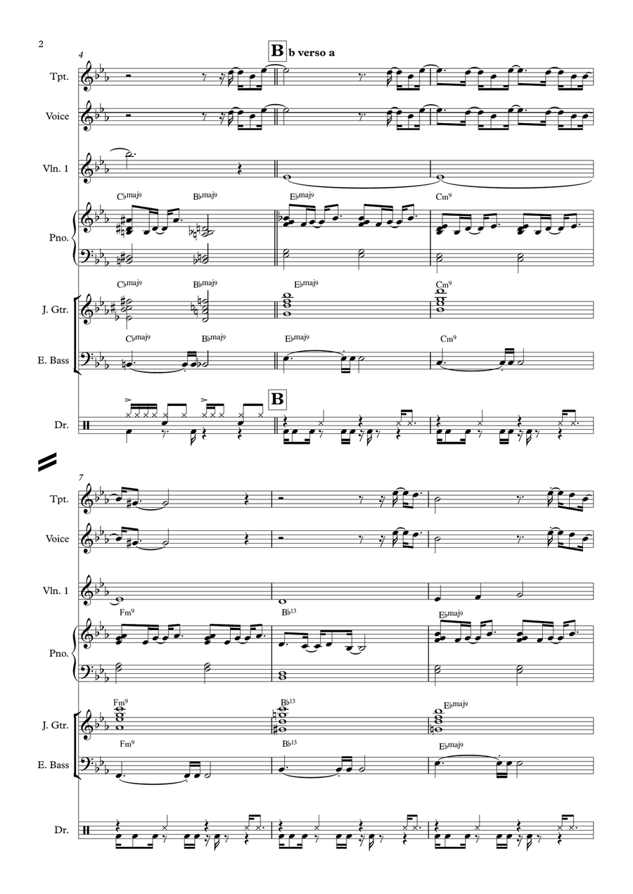 Overjoyed Overjoyed Jazz Ensemble scores gallery preview page 2