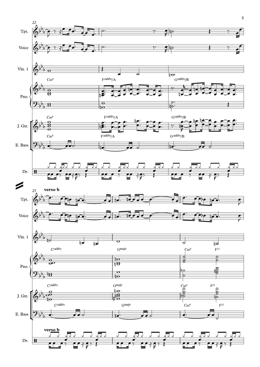 Overjoyed Overjoyed Jazz Ensemble scores gallery preview page 5