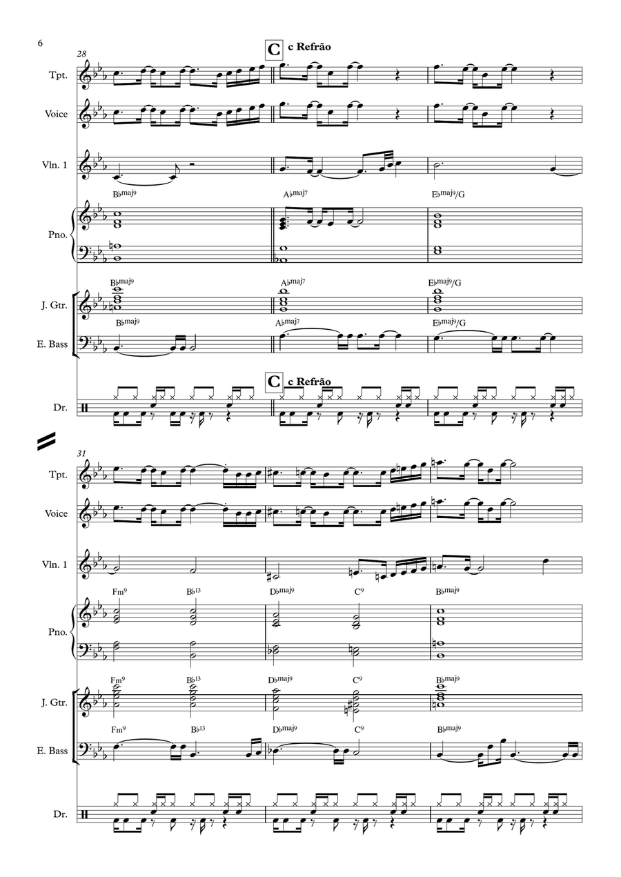 Overjoyed Overjoyed Jazz Ensemble scores gallery preview page 6