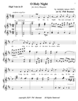 O Holy Night - voice and piano, high voice in D