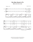 Fac Nos Unum In Te (Vocal solo with Soprano and Tenor Duet)