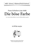 SCHUBERT: Die böse Farbe, D. 795 no. 17 (transposed to B-flat major)