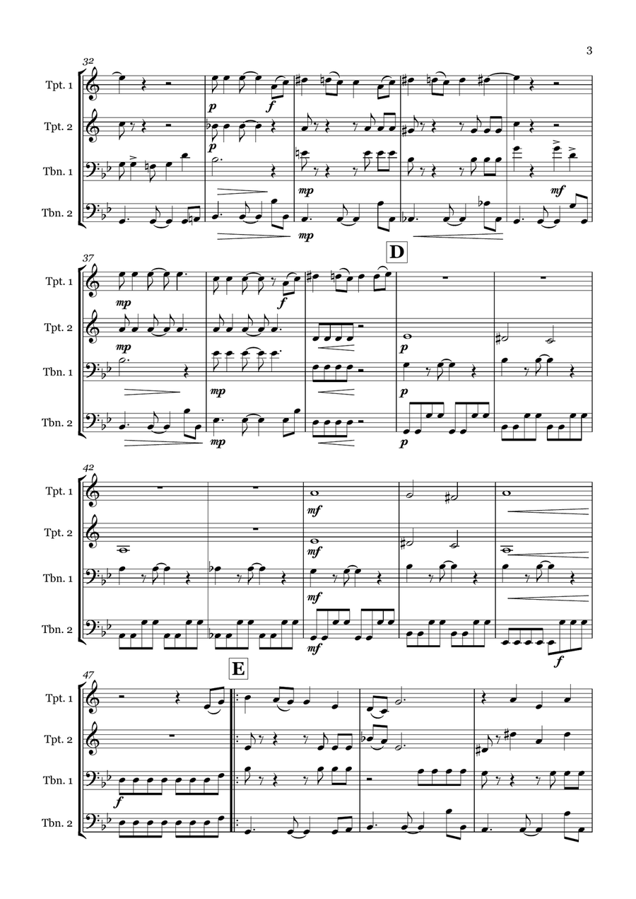 Toxic Toxic Brass Quartet scores gallery preview page 3