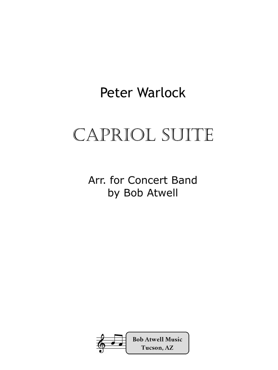 Capriol Suite for Band Capriol Suite for Band Concert Band scores gallery preview page 1