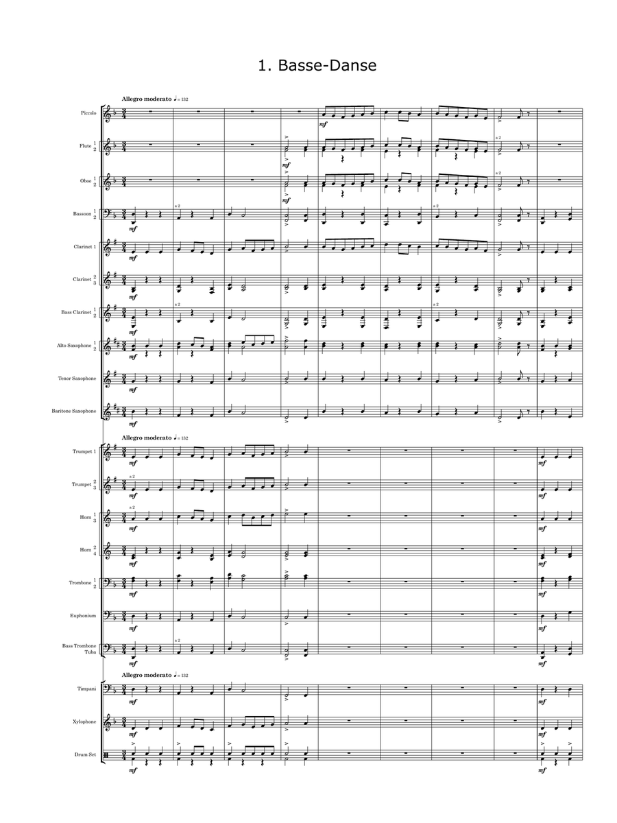 Capriol Suite for Band Capriol Suite for Band Concert Band scores gallery preview page 3