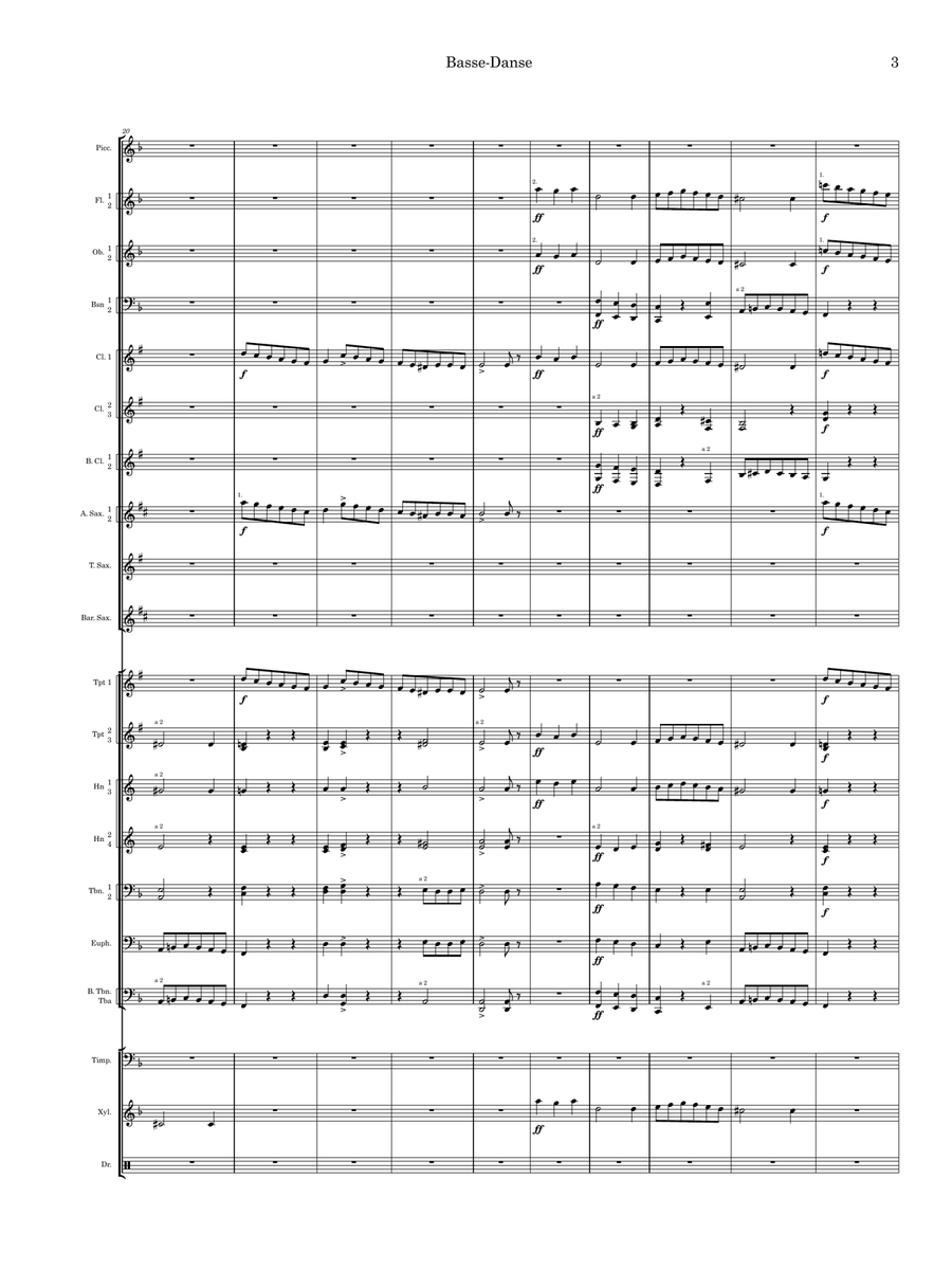 Capriol Suite for Band Capriol Suite for Band Concert Band scores gallery preview page 5