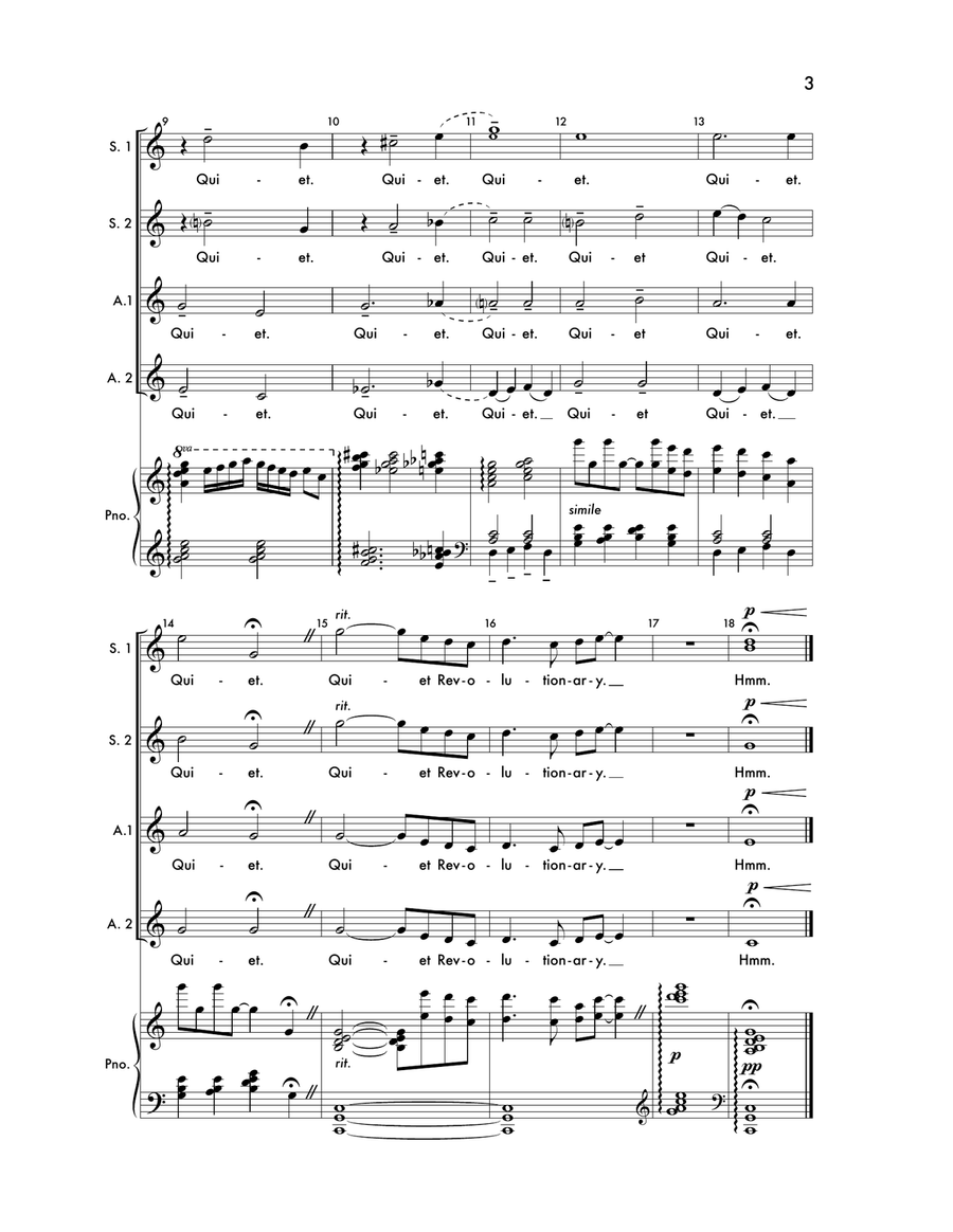 Quiet Revolutionary Quiet Revolutionary SSAA scores gallery preview page 2
