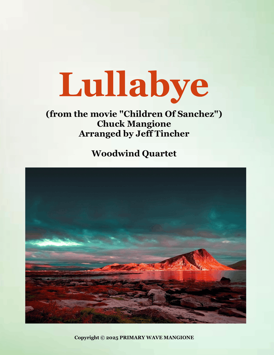Lullabye Lullabye Woodwind Quartet scores gallery preview page 1