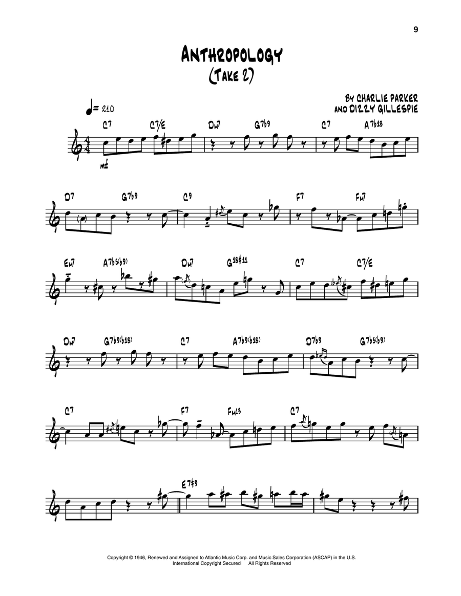 Anthropology (Take 2) Anthropology (Take 2) Trumpet scores gallery preview page 1