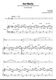 Ave Maria (cello and piano – clean sheet music)