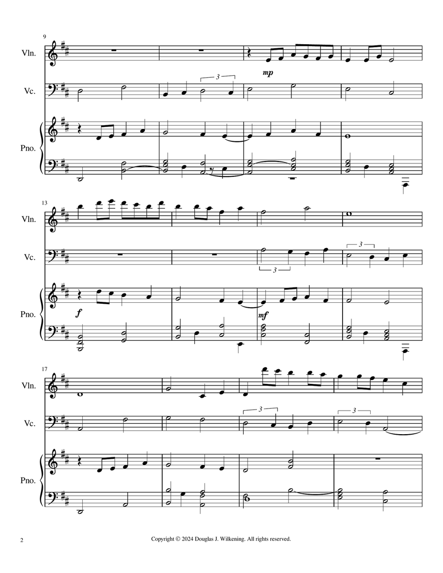 Sailing To Newbury Sailing To Newbury Piano Trio scores gallery preview page 2