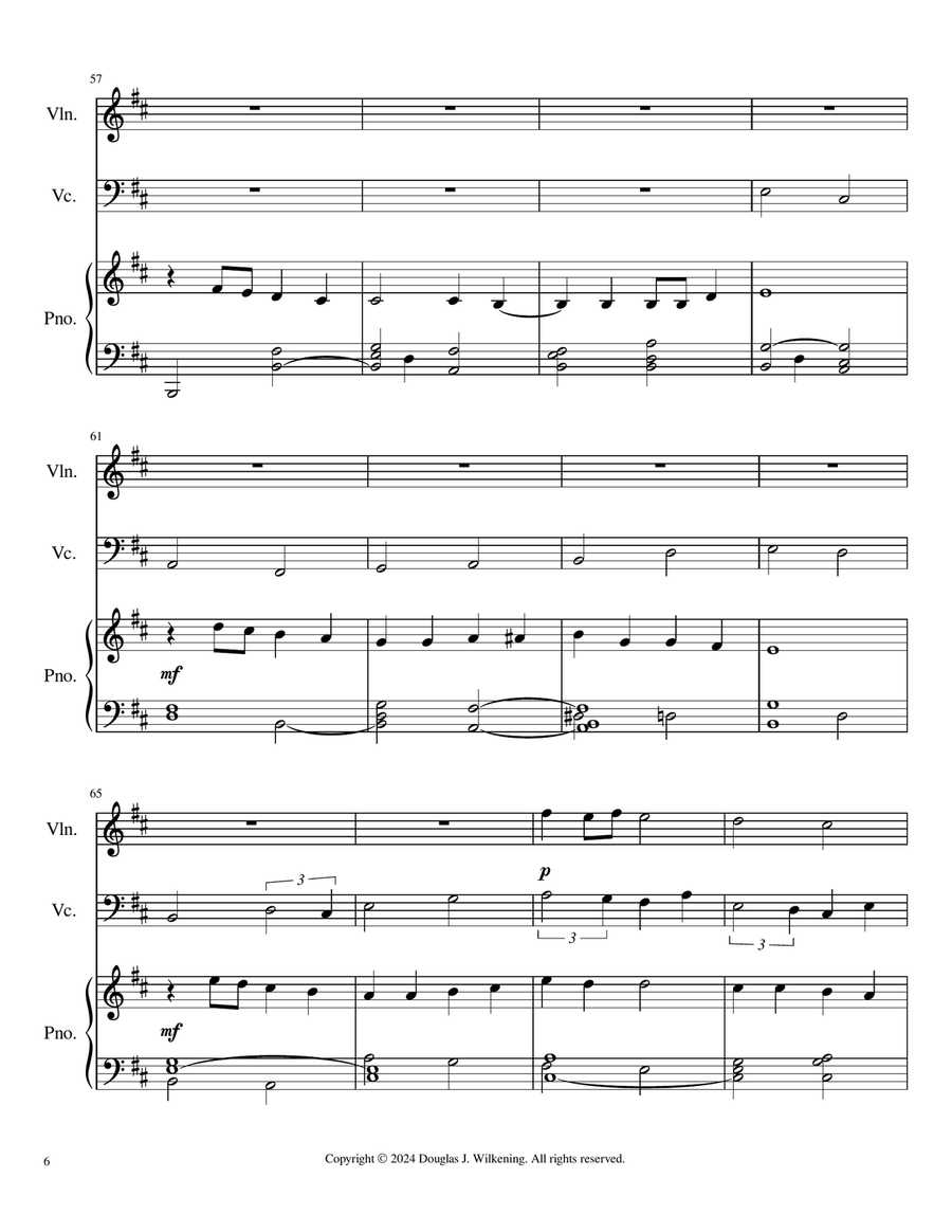 Sailing To Newbury Sailing To Newbury Piano Trio scores gallery preview page 6