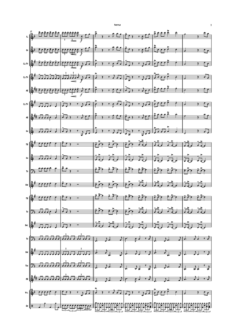 Alles Aus Liebe Alles Aus Liebe Concert Band scores gallery preview page 3