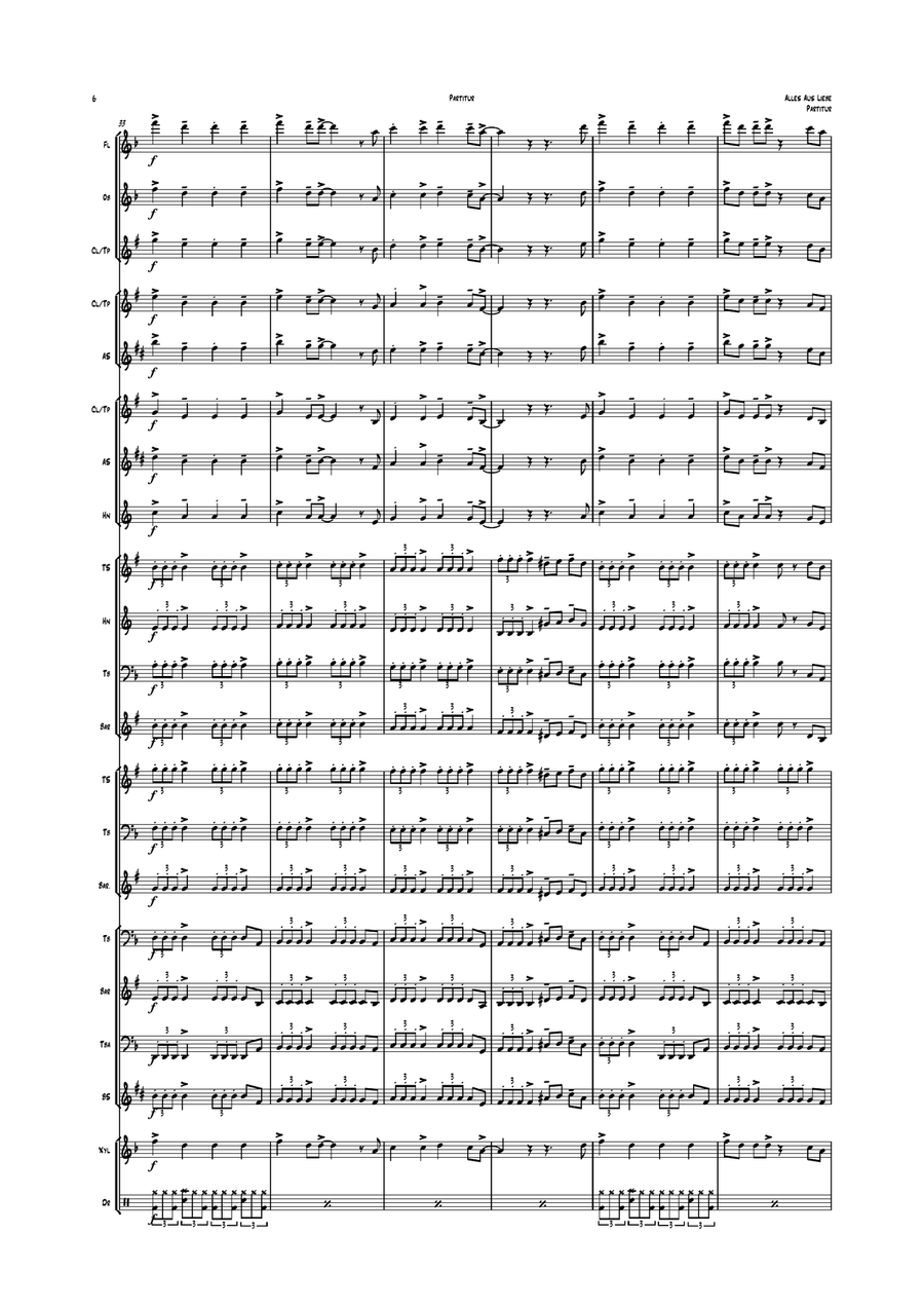 Alles Aus Liebe Alles Aus Liebe Concert Band scores gallery preview page 6