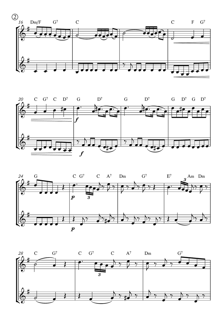 Eine kleine Nachtmusik Eine kleine Nachtmusik Brass Duet scores gallery preview page 2