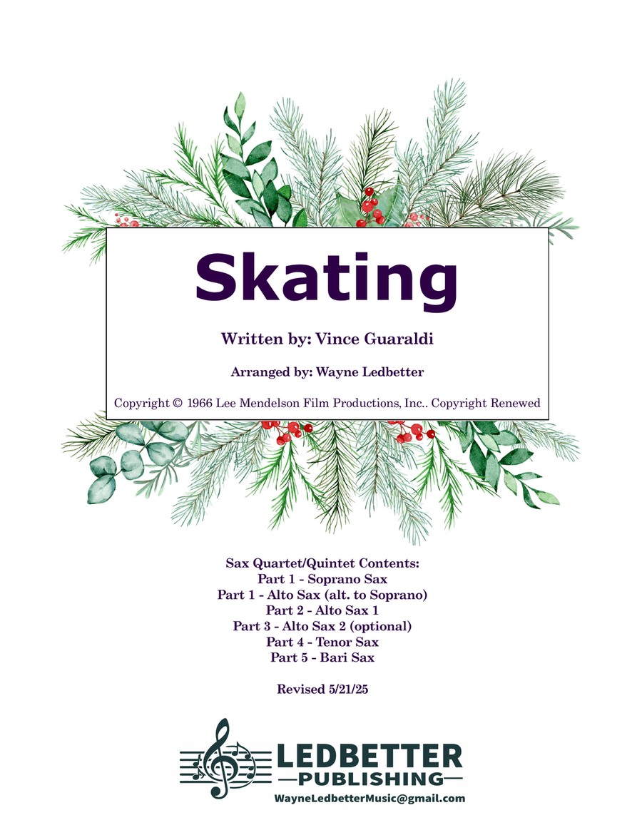Skating Skating Woodwind Ensemble scores gallery preview page 1