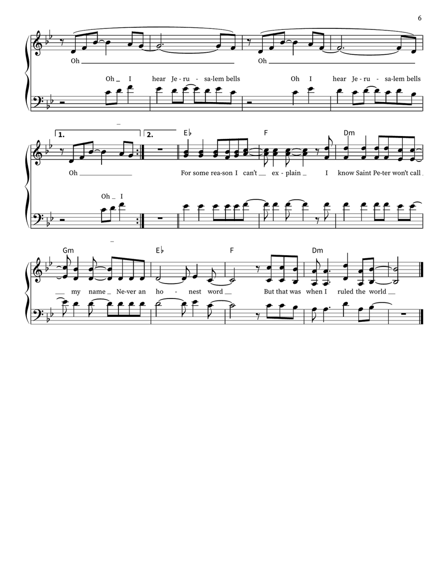 Viva La Vida Viva La Vida 3-Part scores gallery preview page 6