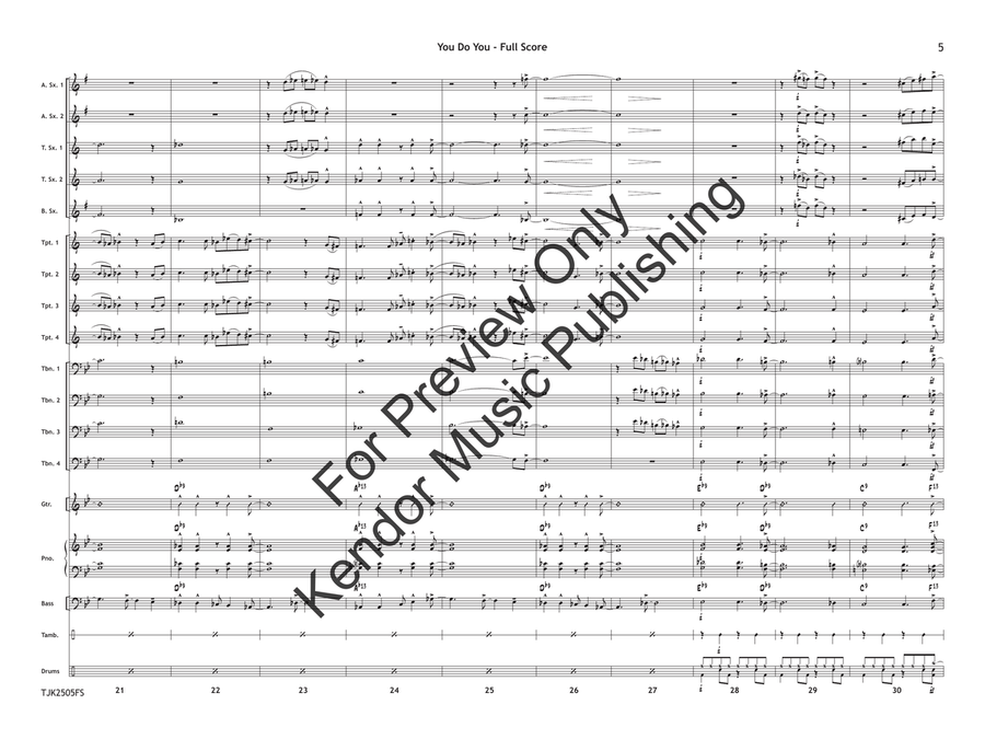 You Do You Jazz Ensemble - Sheet Music page 6
