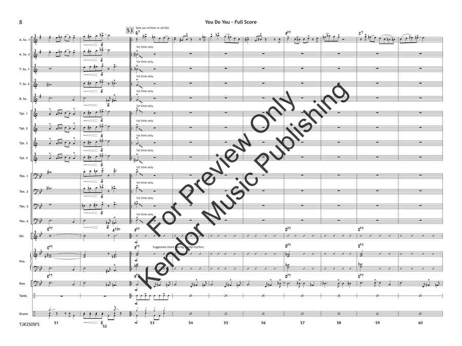 You Do You Jazz Ensemble - Sheet Music page 9