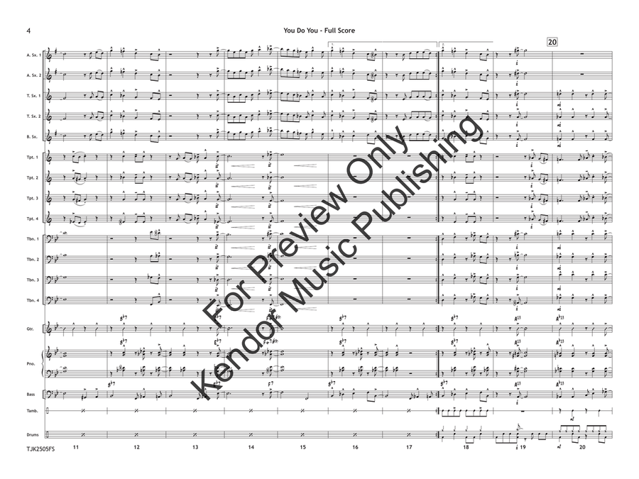 You Do You (Score) Jazz Ensemble - Sheet Music page 5