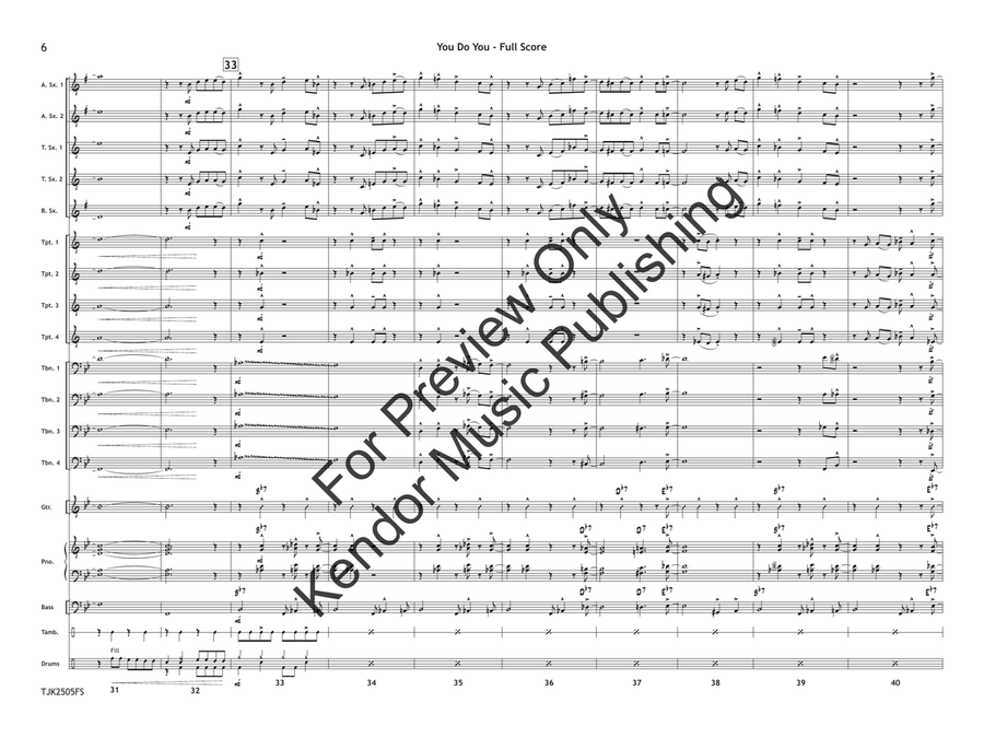 You Do You (Score) Jazz Ensemble - Sheet Music page 7